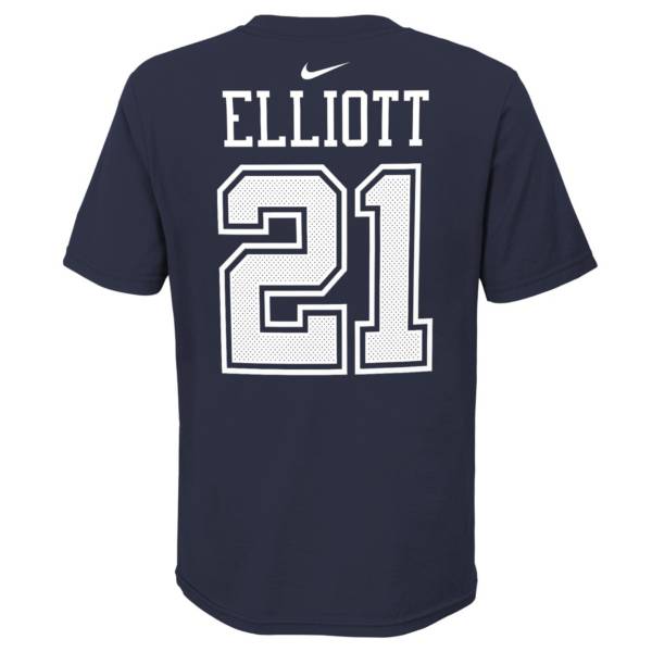 Nike Youth Dallas Cowboys Ezekiel Elliott #21 Navy T-Shirt