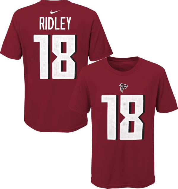 NFL Team Apparel Youth Atlanta Falcons Calvin Ridley #85 Red Player T-Shirt