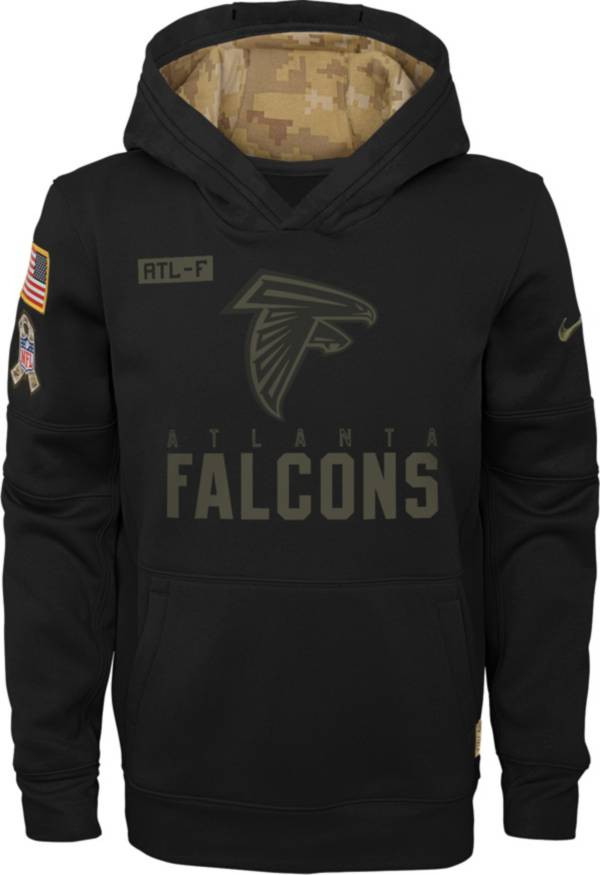 Nike Youth Salute to Service Atlanta Falcons Black Therma-FIT Pullover Hoodie product image