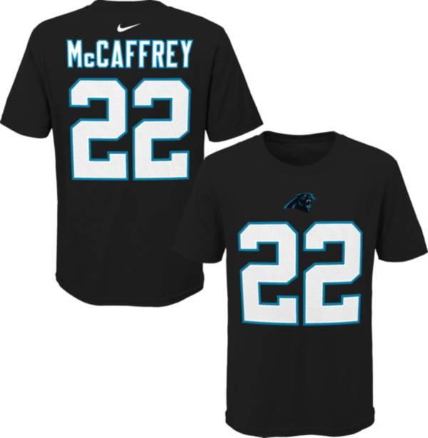 NFL Team Apparel Youth Carolina Panthers Christian McCaffrey #85 Black Player T-Shirt
