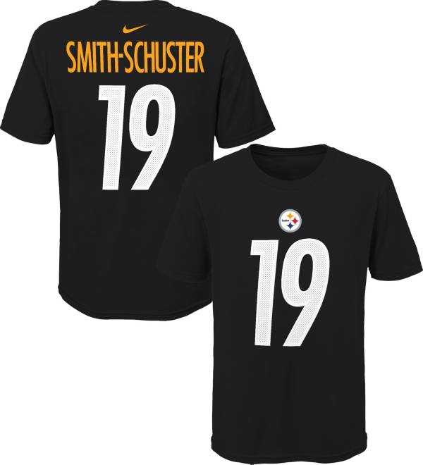 NFL Team Apparel Youth Pittsburgh Steelers JuJu Smith-Schuster #85 Black Player T-Shirt