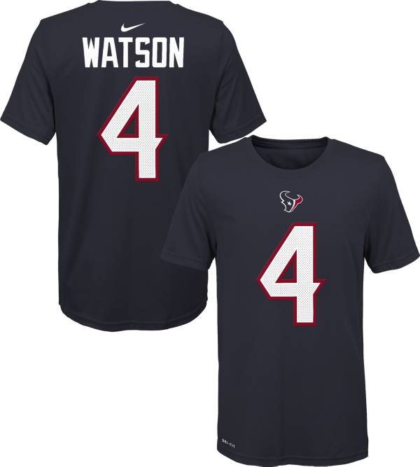 Nike Youth Houston Texans Deshaun Watson #4 Navy T-Shirt product image