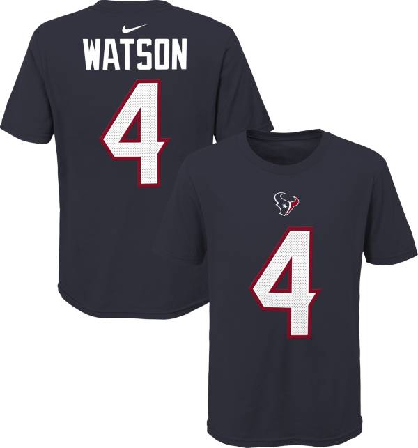 NFL Team Apparel Youth Houston Texans Deshaun Watson #85 Navy Player T-Shirt