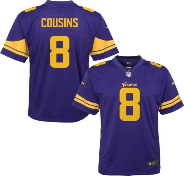 Nike Youth Minnesota Vikings Kirk Cousins #8 Purple Game Jersey