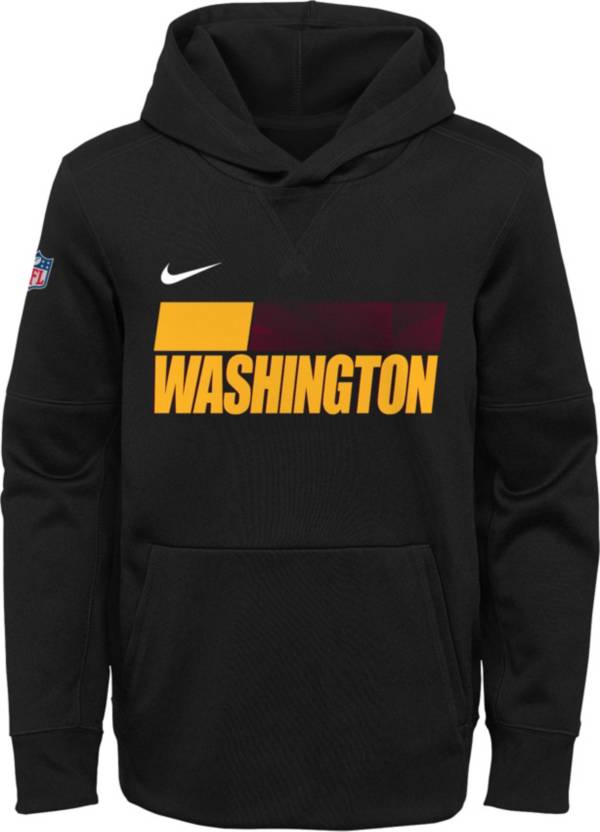 Nike Youth Washington Football Team Sideline Therma-FIT Black Pullover Hoodie product image