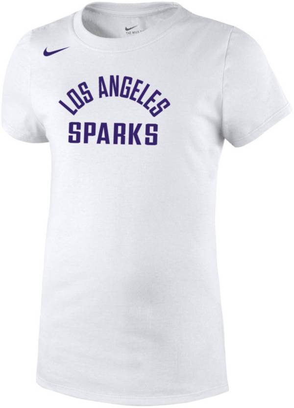 Nike Girls' Los Angeles Sparks Wordmark White T-Shirt