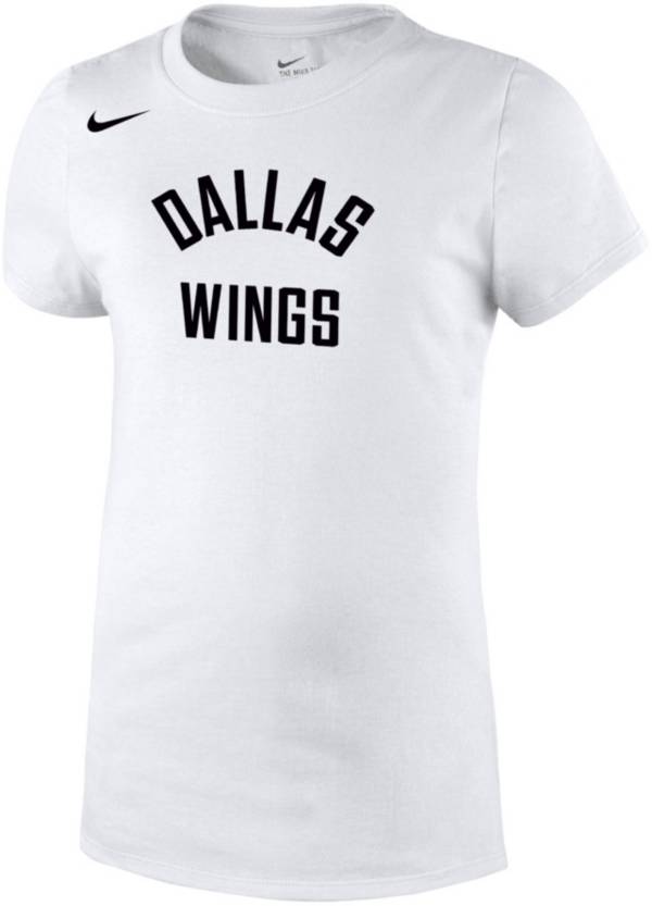 Nike Girls' Dallas Wings Wordmark White T-Shirt