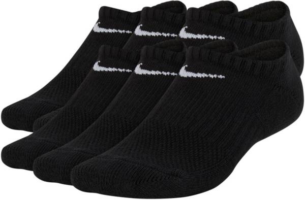Nike Youth Performance Cushioned No-Show Training Socks – 6 Pack