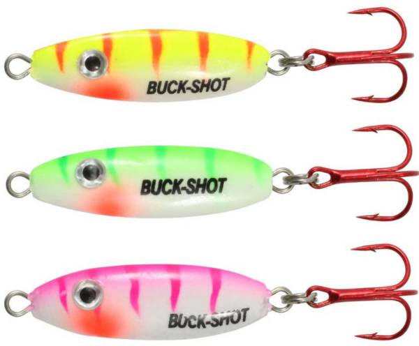 Northland Buck-Shot UV Rattling Spoon – 3 Pack