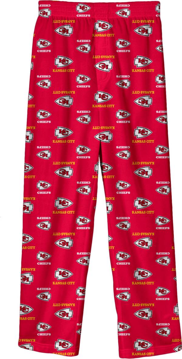 NFL Team Apparel Boys' Kansas City Chiefs Jersey Pajama Pants