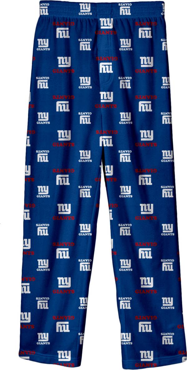 NFL Team Apparel Boys' New York Giants Jersey Pajama Pants