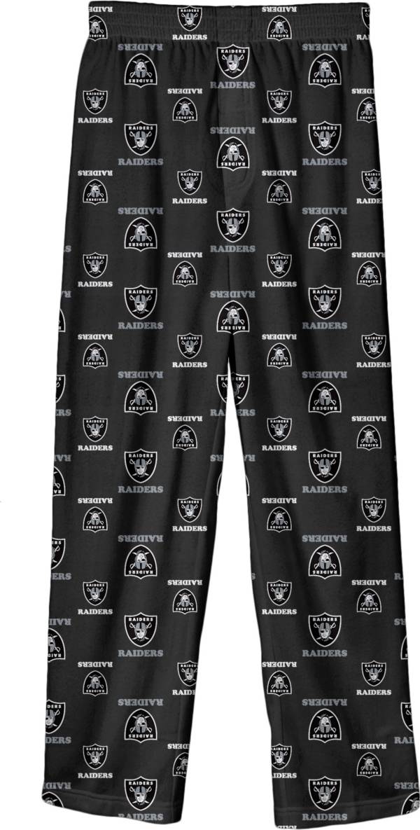 NFL Team Apparel Boys' Las Vegas Raiders Jersey Pajama Pants