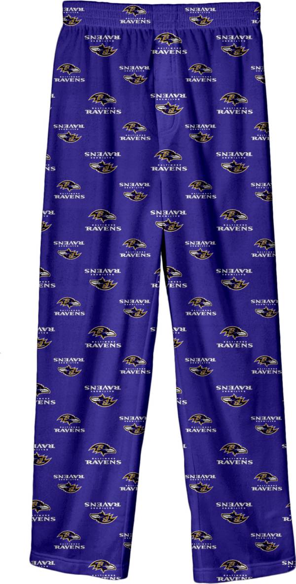 NFL Team Apparel Boys' Baltimore Ravens Jersey Pajama Pants