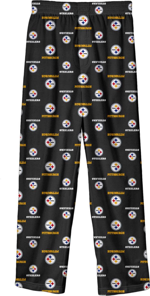 NFL Team Apparel Boys' Pittsburgh Steelers Jersey Pajama Pants