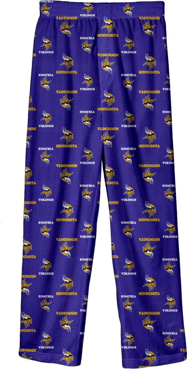 NFL Team Apparel Boys' Minnesota Vikings Jersey Pajama Pants