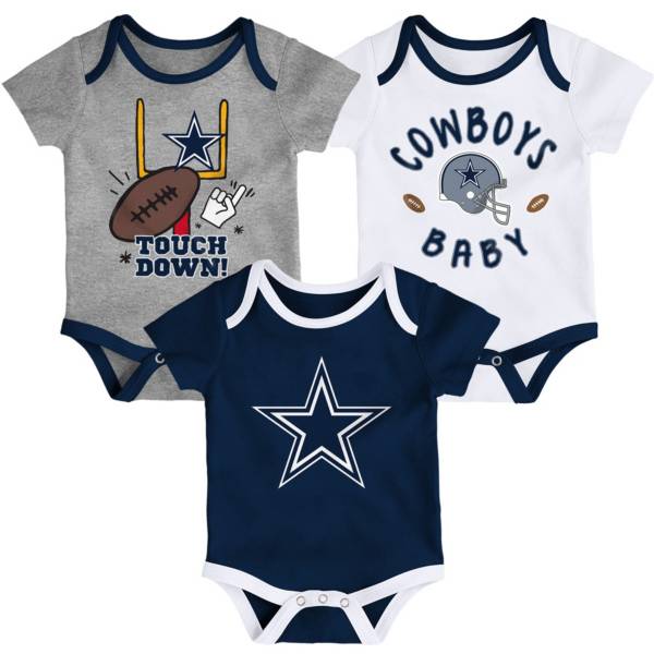 NFL Team Apparel Infant Dallas Cowboys Champion 3-Pack Bodysuit product image