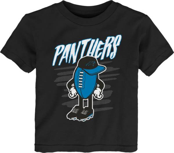 NFL Team Apparel Toddler Carolina Panthers Black Team Logo T-Shirt