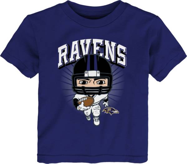 NFL Team Apparel Toddler Baltimore Ravens Purple Player T-Shirt