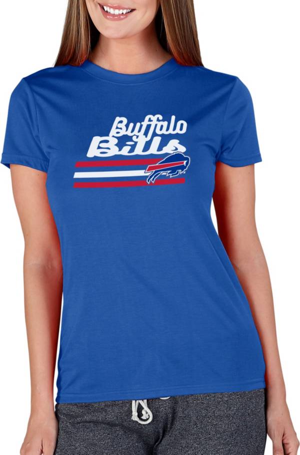 Concepts Sport Women's Buffalo Bills Marathon Stripe Royal T-Shirt