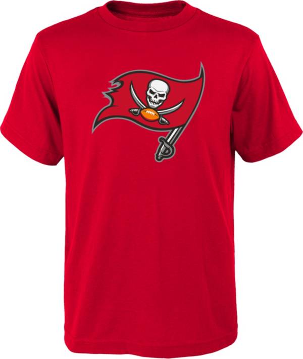 NFL Team Apparel Youth Tampa Bay Buccaneers Red Team Logo T-Shirt product image