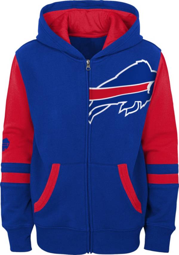 NFL Team Apparel Youth Buffalo Bills Color Block Full-Zip Hoodie product image