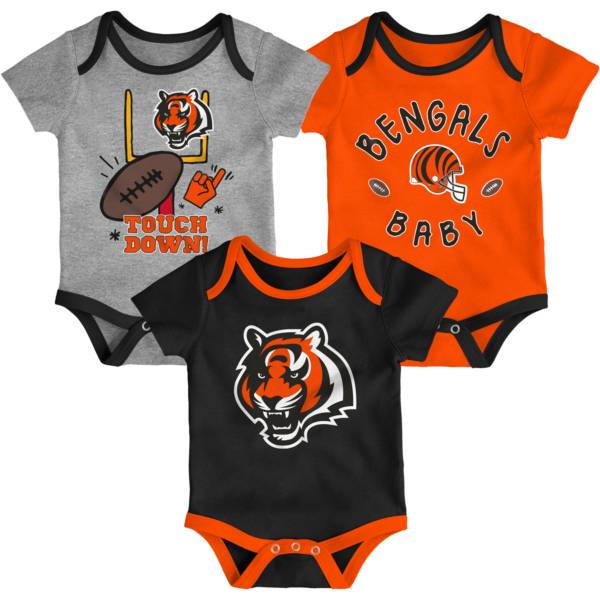 NFL Team Apparel Infant Cincinnati Bengals 3-Piece Creeper Set