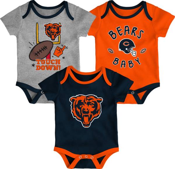 NFL Team Apparel Infant Chicago Bears 3-Piece Creeper Set