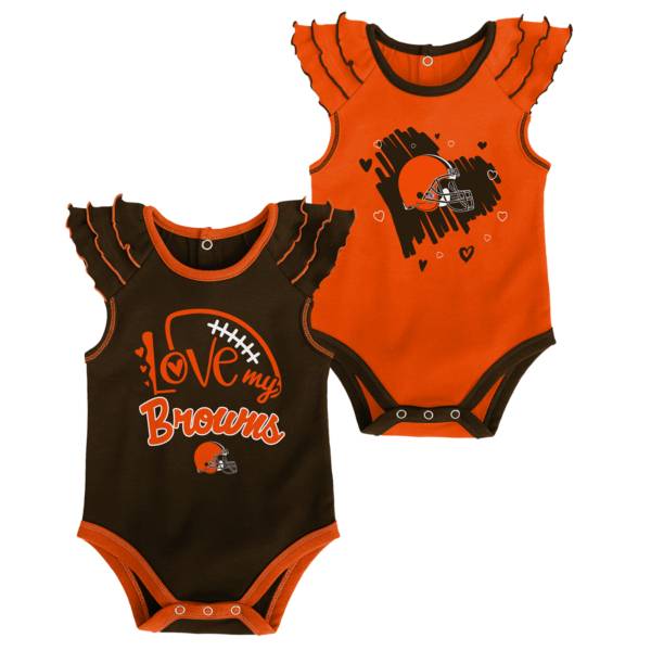 Gen2 Infant Girl Cleveland Browns 2-Piece Onesie Set