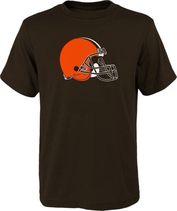 NFL Team Apparel Youth Cleveland Browns Brown Team Logo T-Shirt