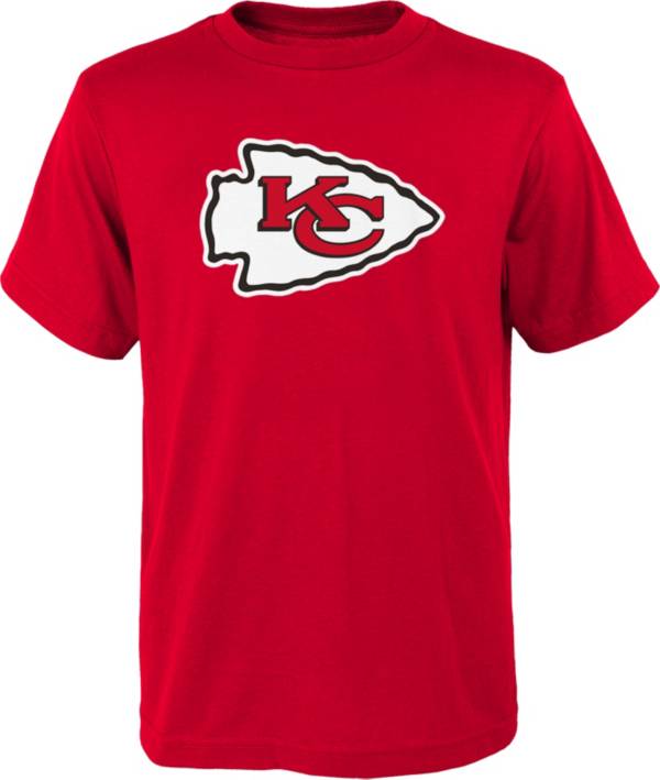 NFL Team Apparel Youth Kansas City Chiefs Red Team Logo T-Shirt