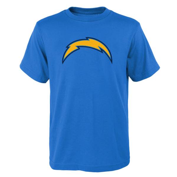 NFL Team Apparel Youth Los Angeles Chargers Blue Team Logo T-Shirt