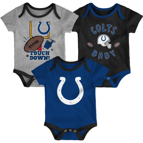 NFL Team Apparel Infant Indianapolis Colts 3-Piece Creeper Set