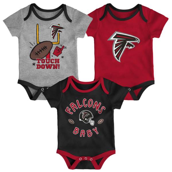 NFL Team Apparel Infant Atlanta Falcons 3-Piece Creeper Set