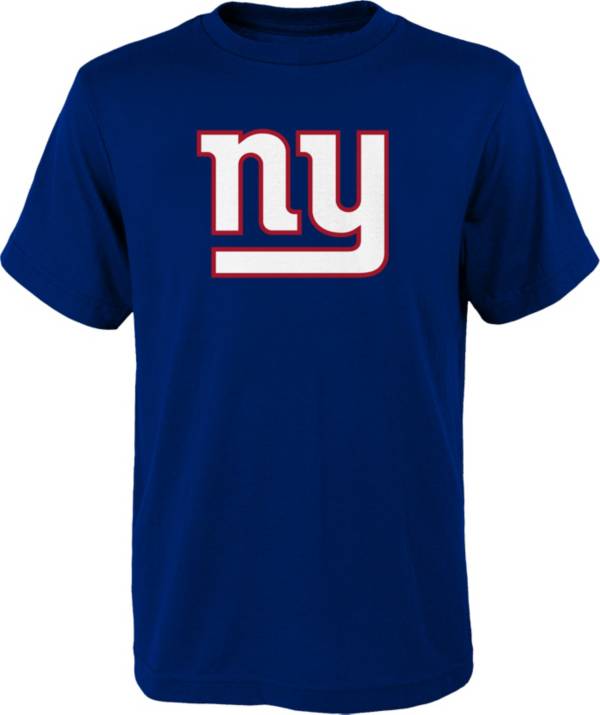 NFL Team Apparel Youth New York Giants Royal Team Logo T-Shirt