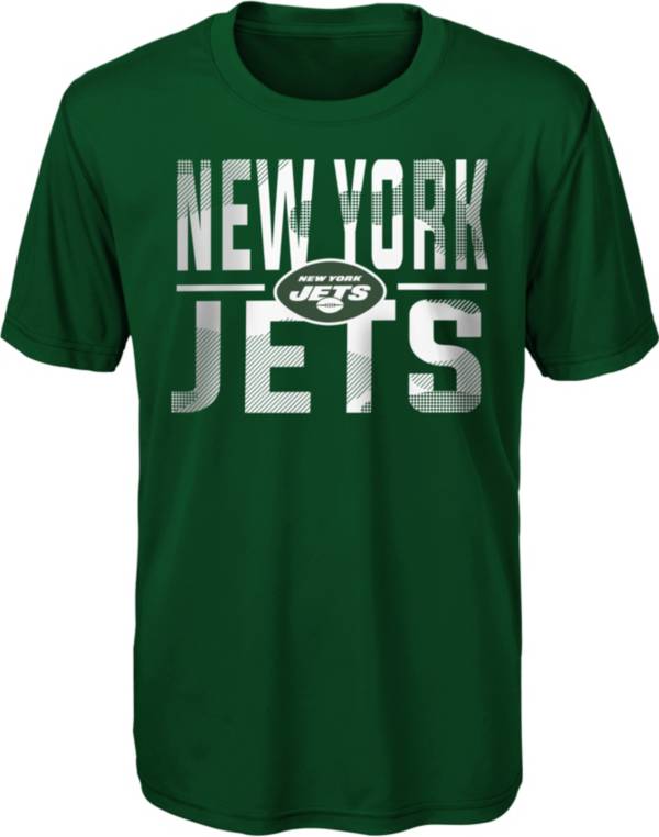 NFL Team Apparel Youth New York Jets Green Grand Central T-Shirt