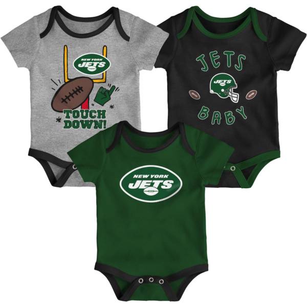 NFL Team Apparel Infant New York Jets 3-Piece Creeper Set