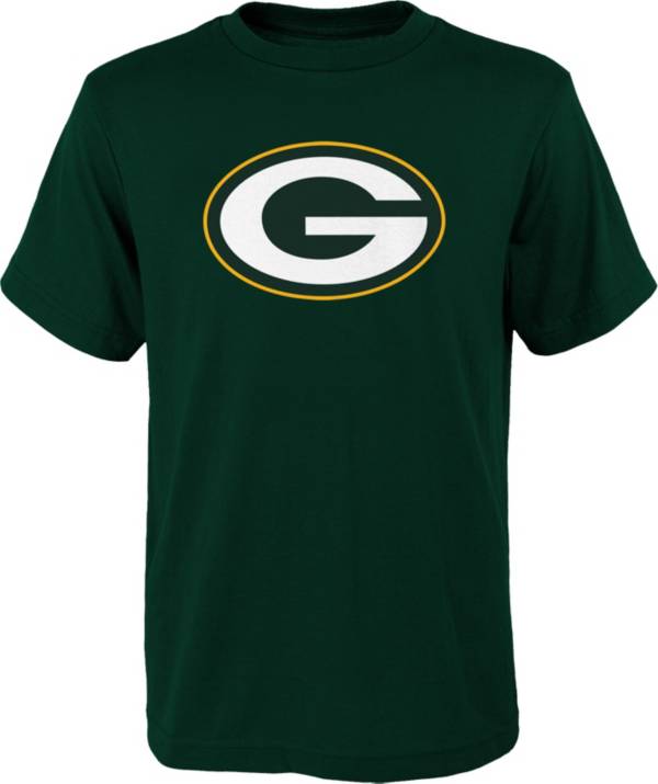 NFL Team Apparel Youth Green Bay Packers Green Team Logo T-Shirt product image