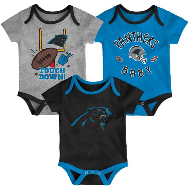 NFL Team Apparel Infant Carolina Panthers 3-Piece Creeper Set product image