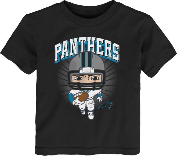 NFL Team Apparel Toddler Carolina Panthers Black Player T-Shirt