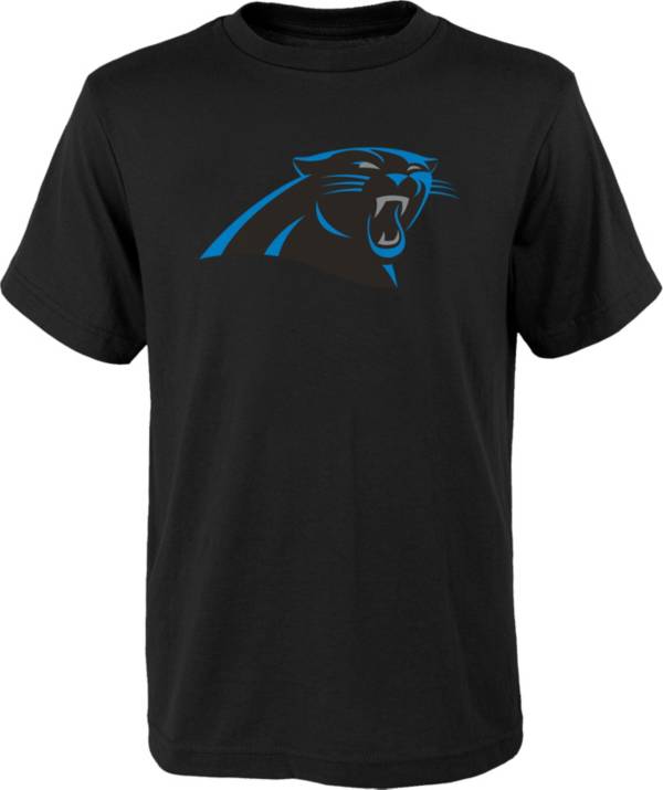 NFL Team Apparel Youth Carolina Panthers Black Team Logo T-Shirt product image