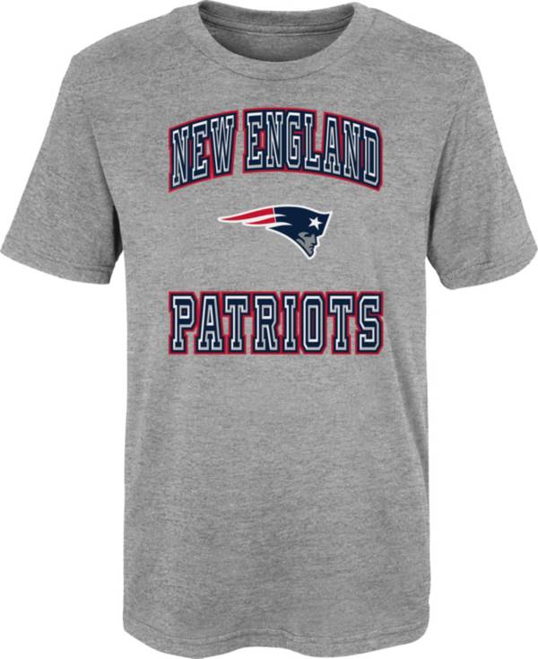 NFL Team Apparel Youth 4-7 New England Patriots Chiseled T-Shirt