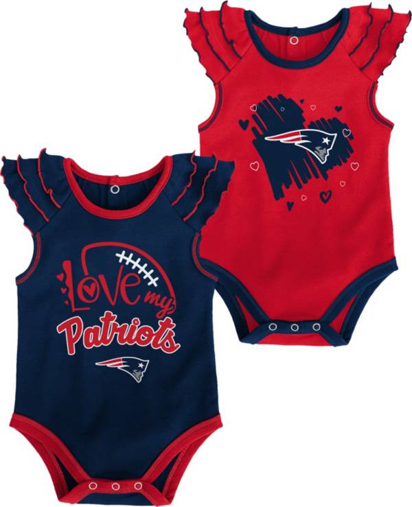 Gen2 Infant Girl New England Patriots 2-Piece Onesie Set