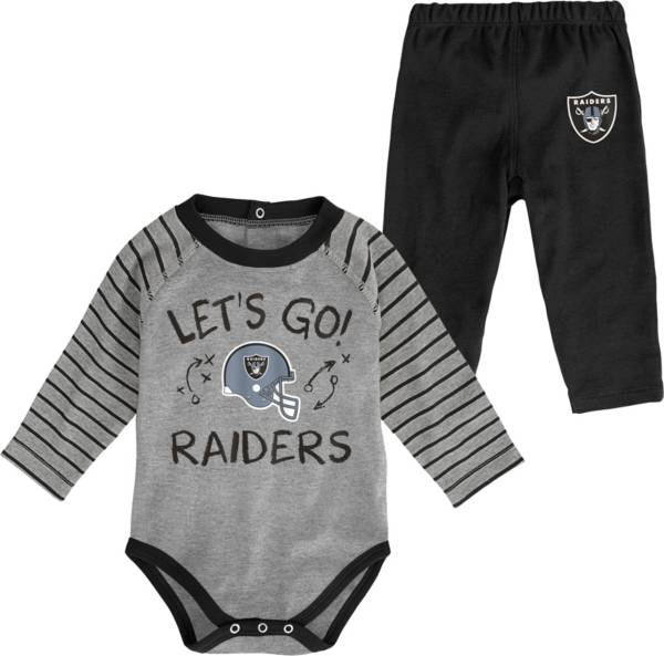 NFL Team Apparel Youth Las Vegas Raiders Long Sleeve Set