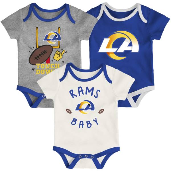 NFL Team Apparel Infant Los Angeles Rams 3-Piece Creeper Set product image