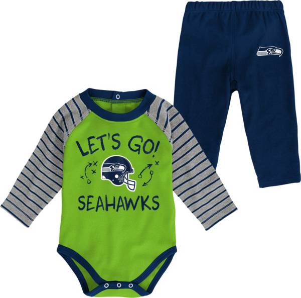 NFL Team Apparel Youth Seattle Seahawks Long Sleeve Set