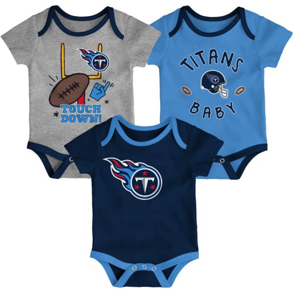 NFL Team Apparel Infant Tennessee Titans 3-Piece Creeper Set