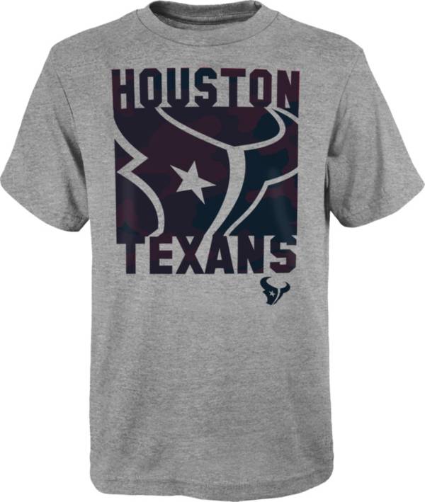 NFL Team Apparel Youth Houston Texans Grey Element T-Shirt