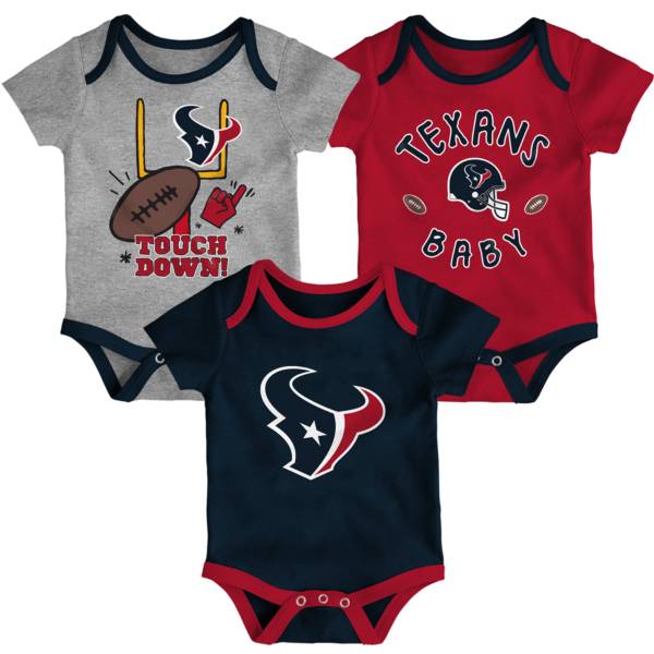 NFL Team Apparel Infant Houston Texans 3-Piece Creeper Set