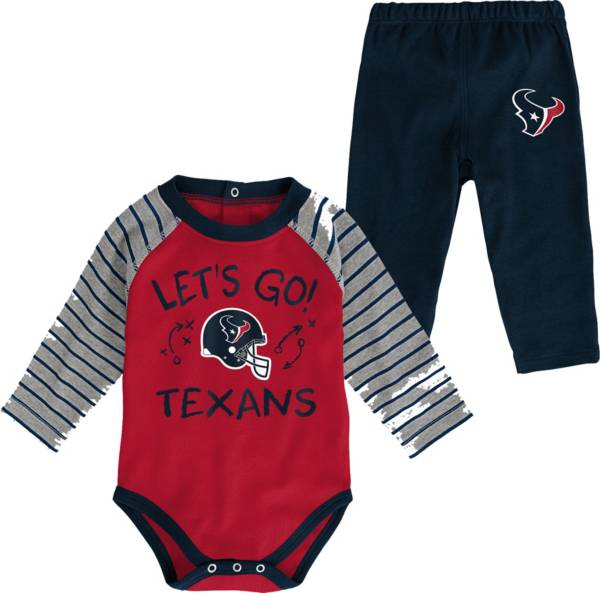 NFL Team Apparel Infant Houston Texans Long Sleeve Set