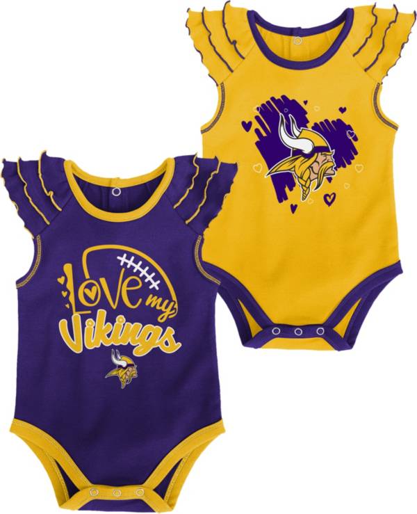 Gen2 Infant Girl Minnesota Vikings 2-Piece Onesie Set